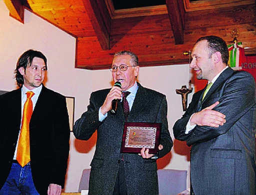 Immagine della premiazione