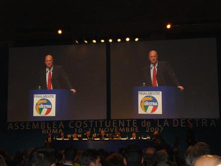 Un momento dell'intervento di Alberto Arrighi